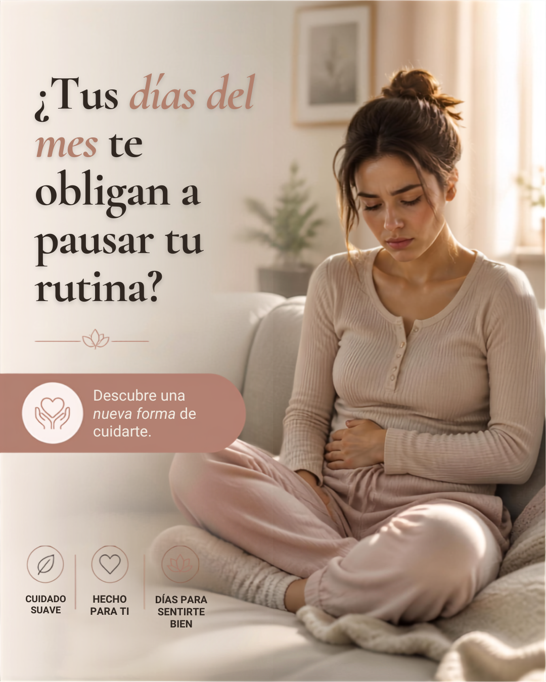 Cinturón Dolor Menstrual Termico Masajes